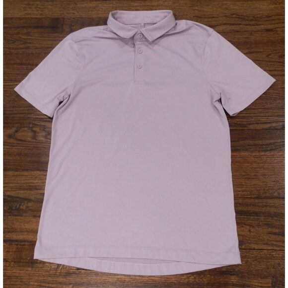 lululemon athletica Other - Lululemon Lavender Light Purple Short Sleeve Polo Shirt Mens Unknown Size